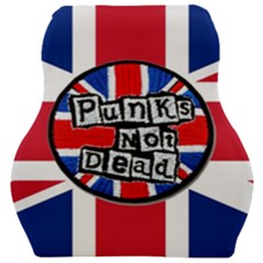 Punk Not Dead Music Rock Uk United Kingdom Flag Car Seat Velour Cushion  by Sudhe