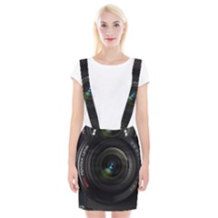 Vintage Camera Digital Braces Suspender Skirt by Sudhe