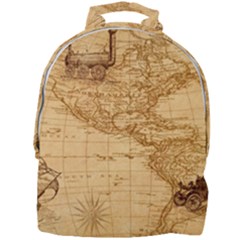 Map Discovery America Ship Train Mini Full Print Backpack by Sudhe