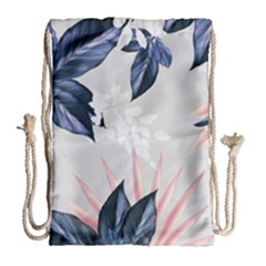 White Blossom Drawstring Bag (large) by tangdynasty