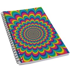 Psychedelic Colours Vibrant Rainbow 5 5  X 8 5  Notebook by Pakrebo