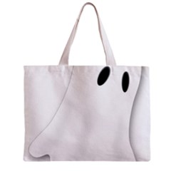 Ghost Boo Halloween Spooky Haunted Zipper Mini Tote Bag by Sudhe