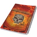 Awesome Skull With Celtic Knot With Fire On The Background 5.5  x 8.5  Notebook View2