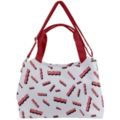 Funny Bacon Slices Pattern Infidel Red Meat Double Compartment Shoulder Bag by genx