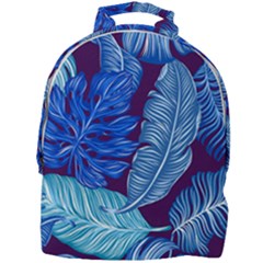 Tropical Blue Leaves Mini Full Print Backpack by snowwhitegirl