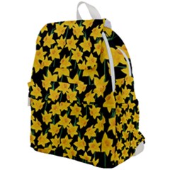 Yellow Daffodils Pattern Top Flap Backpack by Valentinaart