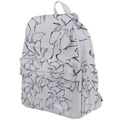 Katsushika Hokusai, Egrets From Quick Lessons In Simplified Drawing Top Flap Backpack by Valentinaart