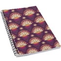 Background Floral Pattern Purple 5.5  x 8.5  Notebook View1
