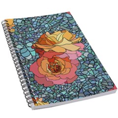 Stained Glass Roses 5 5  X 8 5  Notebook by WensdaiAmbrose