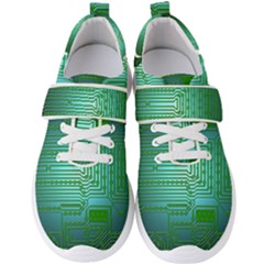 Board Conductors Circuits Men s Velcro Strap Shoes by HermanTelo