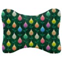 Tulips Seamless Pattern Background Velour Seat Head Rest Cushion View1