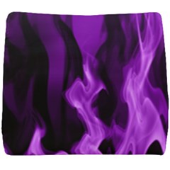 Smoke Flame Abstract Purple Seat Cushion by HermanTelo