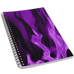 Smoke Flame Abstract Purple 5 5  X 8 5  Notebook by HermanTelo
