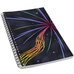 Stars Space Firework Burst Light 5 5  X 8 5  Notebook by HermanTelo
