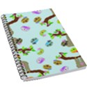 Sloth Aqua Blue Cute Cartoon Tile Green 5.5  x 8.5  Notebook View1