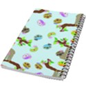 Sloth Aqua Blue Cute Cartoon Tile Green 5.5  x 8.5  Notebook View2