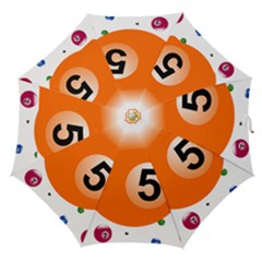 Billiard Ball Ball Game Pink Orange Straight Umbrellas by HermanTelo