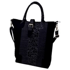 Fur Division Buckle Top Tote Bag by Sudhe