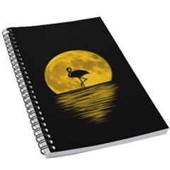 Moon Reflection Flamenco Animal 5 5  X 8 5  Notebook by HermanTelo