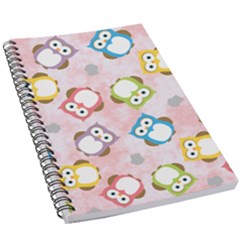 Owl Bird Cute Pattern Background 5 5  X 8 5  Notebook by HermanTelo
