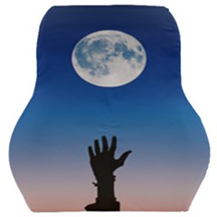 Moon Sky Blue Hand Arm Night Car Seat Back Cushion  by HermanTelo