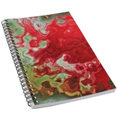 Abstract Stain Red Seamless 5 5  X 8 5  Notebook by HermanTelo