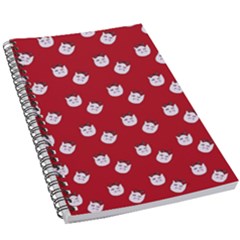 Lazy Bat One Red Pattern 5 5  X 8 5  Notebook by snowwhitegirl