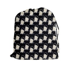 Beanie Boy Pattern Drawstring Pouch (xxl) by snowwhitegirl