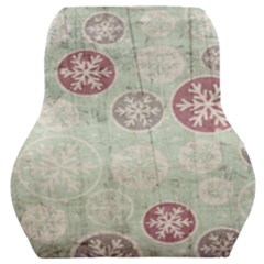 Background Christmas Vintage Old Car Seat Back Cushion  by HermanTelo
