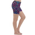 Kaleidoscope Triangle Curved Lightweight Velour Yoga Shorts View3