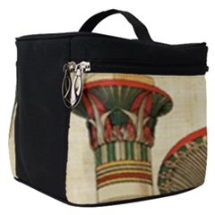 Egyptian Architecture Column Make Up Travel Bag (small) by Sapixe