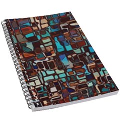 Stained Glass Mosaic Abstract 5 5  X 8 5  Notebook by Sapixe