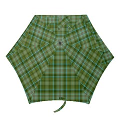 Vintage Green Plaid Mini Folding Umbrellas by HermanTelo
