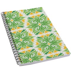 Green Pattern Retro Wallpaper 5 5  X 8 5  Notebook by Bajindul
