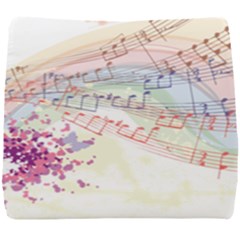 Music Notes Abstract Seat Cushion by Bajindul