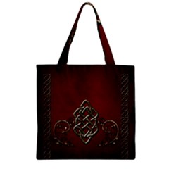Wonderful Decorative Celtic Knot Zipper Grocery Tote Bag by FantasyWorld7