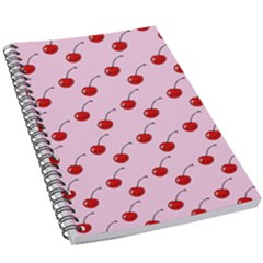 Kawaii Cherries Red Pattern 5 5  X 8 5  Notebook by snowwhitegirl