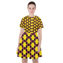 Pattern Colorful Background Texture Sailor Dress by Nexatart
