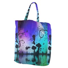 Cute Fairy Dancing In The Night Giant Grocery Tote by FantasyWorld7