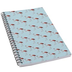Flamingo Pattern Blue 5 5  X 8 5  Notebook by snowwhitegirl