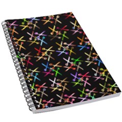 Scissors Pattern Colorful Prismatic 5 5  X 8 5  Notebook by HermanTelo