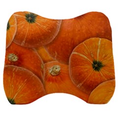 Pumpkin Halloween Fall Thanksgiving Velour Head Support Cushion by Pakrebo