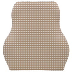 Gingham Check Plaid Fabric Pattern Grey Car Seat Velour Cushion  by HermanTelo