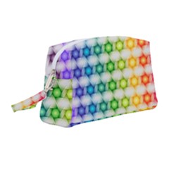 Background Colorful Geometric Wristlet Pouch Bag (medium) by Simbadda