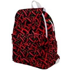 Red Chili Peppers Pattern  Top Flap Backpack by bloomingvinedesign