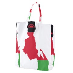 Malawi Flag Map Geography Outline Giant Grocery Tote by Sapixe