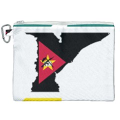 Mozambique Flag Map Geography Canvas Cosmetic Bag (xxl) by Sapixe