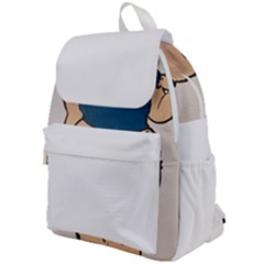 Sassy Top Flap Backpack by Abigailbarryart