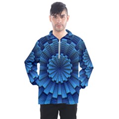 Mandala Background Texture Men s Half Zip Pullover by HermanTelo