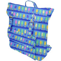 Ice Cream Bar Pattern Buckle Up Backpack by bloomingvinedesign